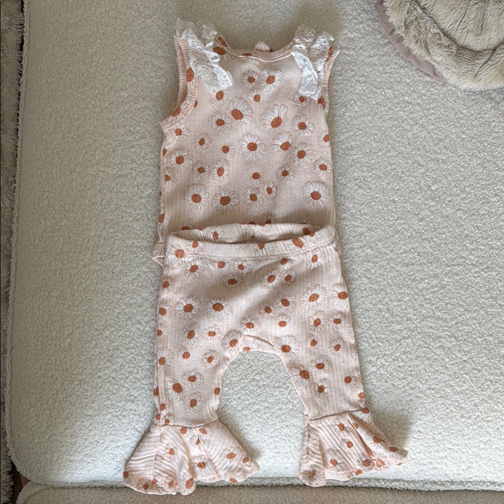 Flower flare bell bottom set